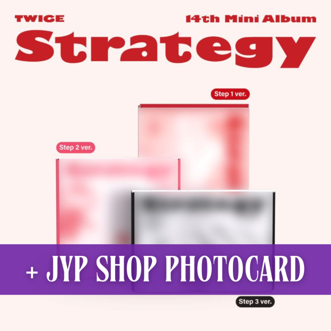 TWICE - Strategy + JYP Shop Photocard [4809]