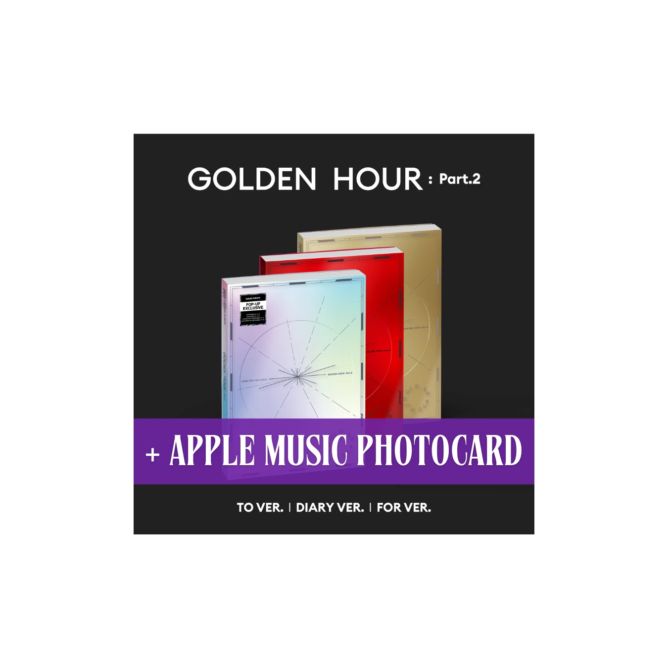 ATEEZ - Golden Hour : Part.2 + Apple Music Photocard [4826