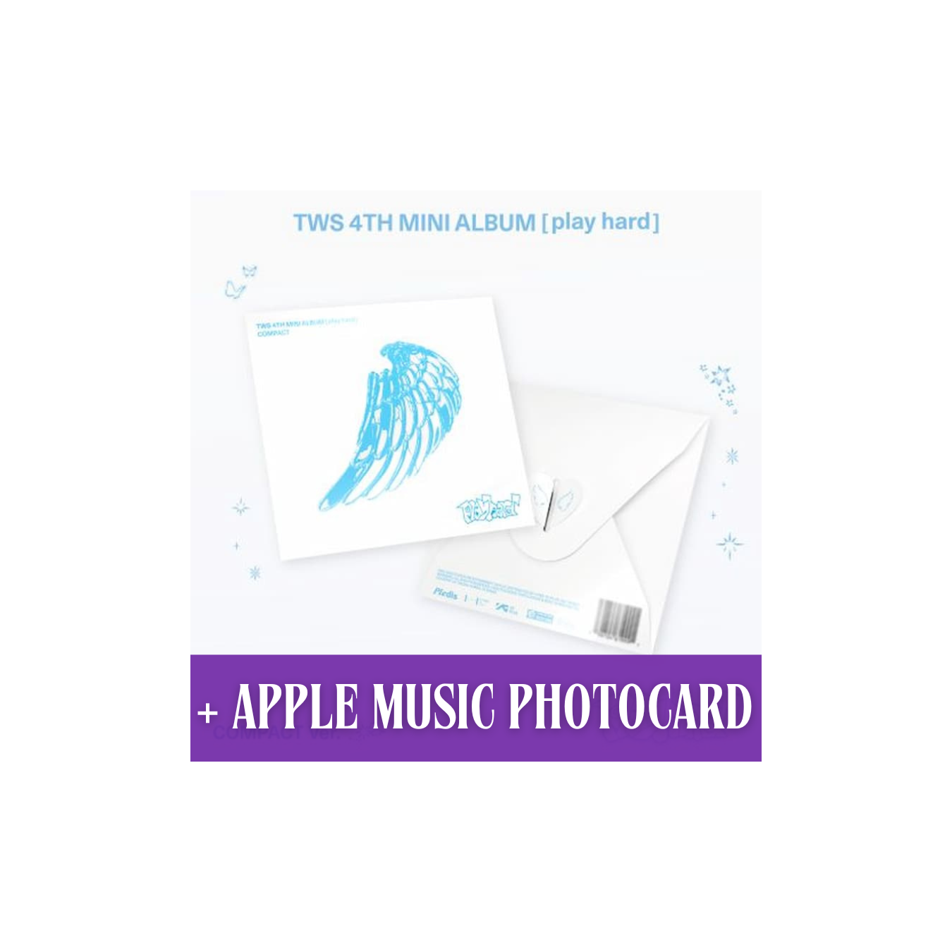 [PRE-ORDER] TWS - Play Hard [Compact ver.] + Apple Music Photocard ...