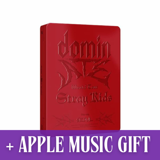 [PRE-ORDER] STRAY KIDS - World Tour 'dominATE Seoul' Blu-Ray + Apple Music Photocard Set [9015]