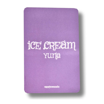 Yuna [Itzy] Ice Cream Apple Music Photocard [10570]