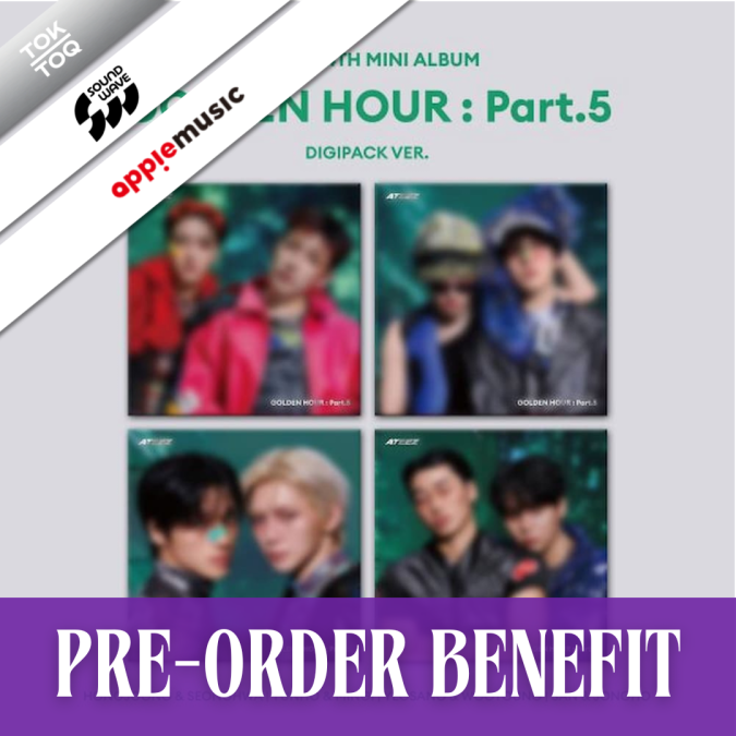 ATEEZ - Golden Hour : Part.5 [Digipack Unit ver.] + POB [10886]
