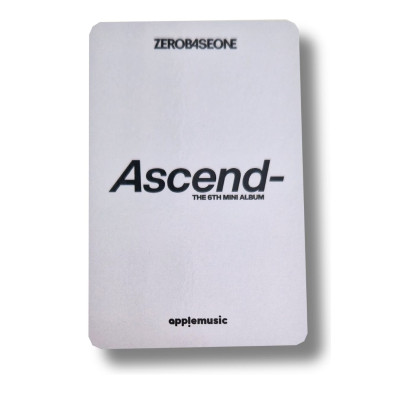 Gunwook [Zerobaseone] Apple Music Photocard Ascend- 11 Ver. [11618]