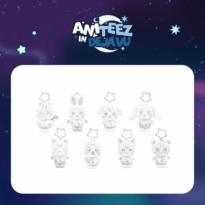 [PRE-ORDER] ATEEZ - Silver ANITEEZ Plush Keyring [ANITEEZ in Deja Vu] [11657]
