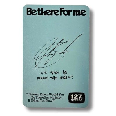 Johnny [NCT] Photocard Be There For Me [12008]