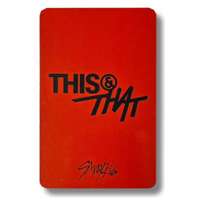 Lee Know [Stray Kids] Apple Music Photocard This & That [12049]