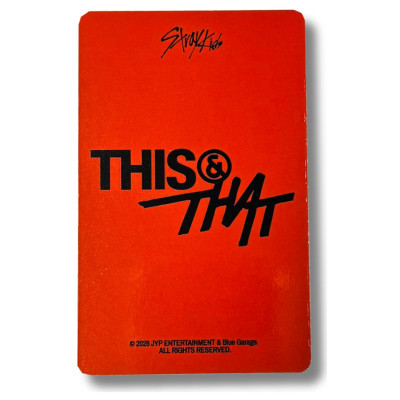 Felix [Stray Kids] FANS Photocard This & That [12056]