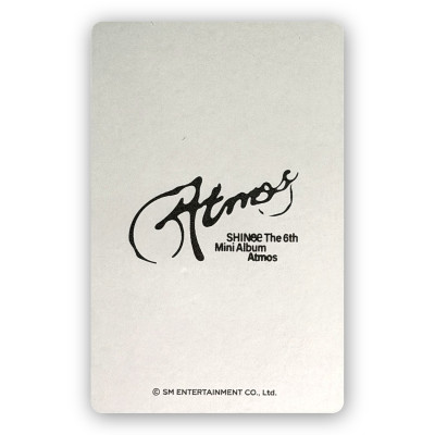 Onew [SHINee] SMTOWN Benefit Photocard ATMOS [12411]