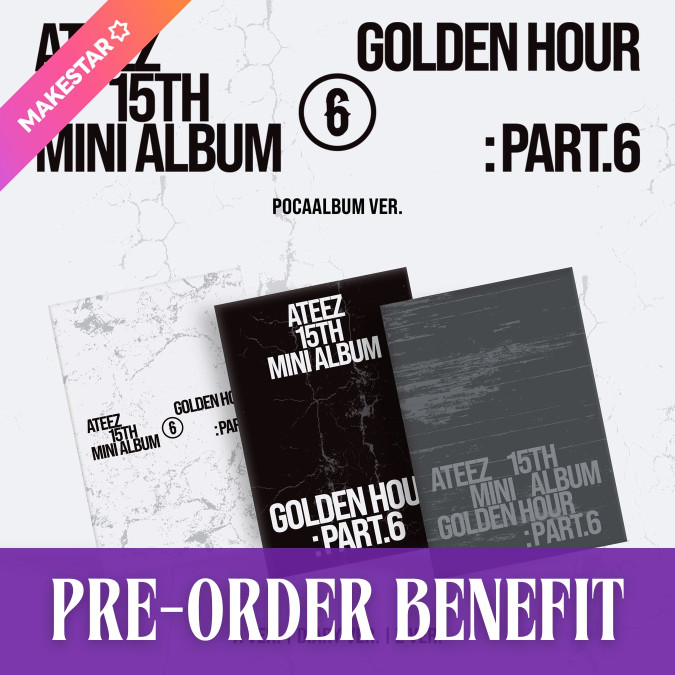 [PRE-ORDER] ATEEZ - GOLDEN HOUR : Part.6 [Poca Album ver.] + POB [12430]