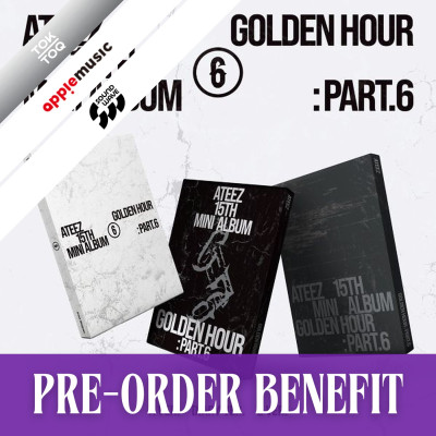 [PRE-ORDER] ATEEZ - GOLDEN HOUR : Part.6 + POB [12427]