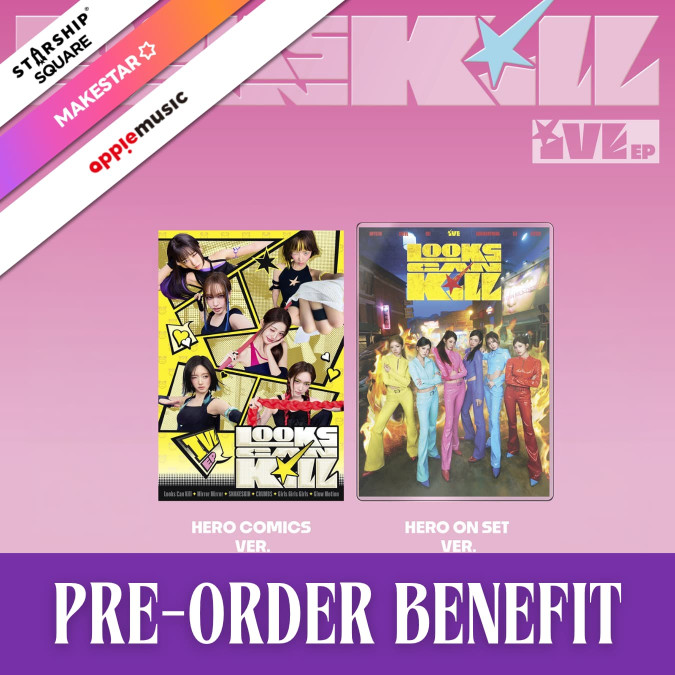 [PRE-ORDER] IVE - Looks Can Kill [Hero Comics / Hero On Set ver.] + POB [12218]