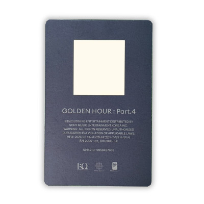Hongjoong [ATEEZ] Poca QR Photocard GOLDEN HOUR PART 4 Ver. A [12595]