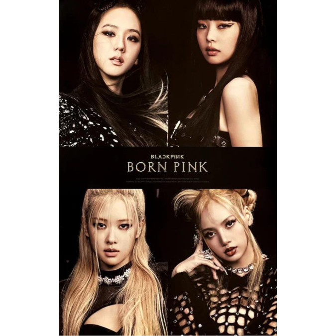 BLACKPINK Official Poster [Born Pink] [2221] Album version Black