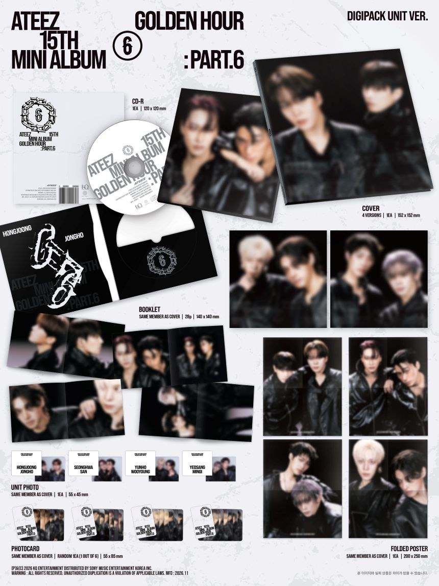 ATEEZ - GOLDEN HOUR : Part.6 [Digipack Unit ver.]