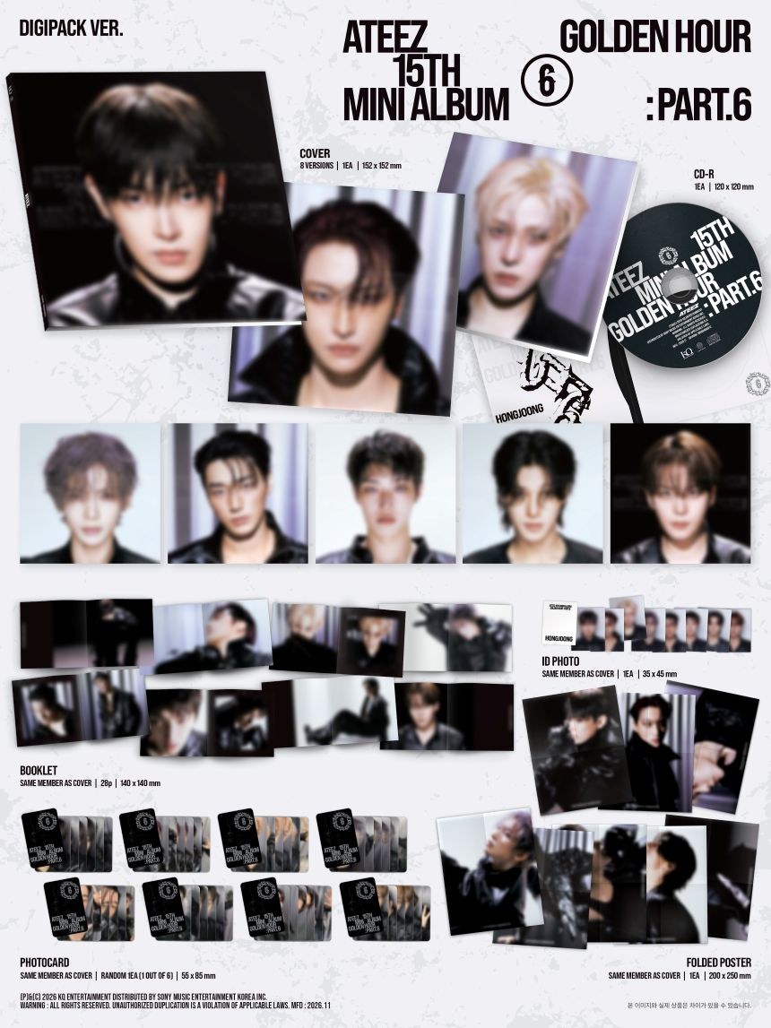ATEEZ - GOLDEN HOUR : Part.6 [Digipack ver.]