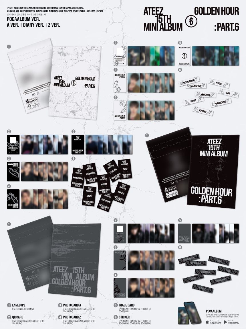 ATEEZ - GOLDEN HOUR : Part.6 [Poca Album ver.]