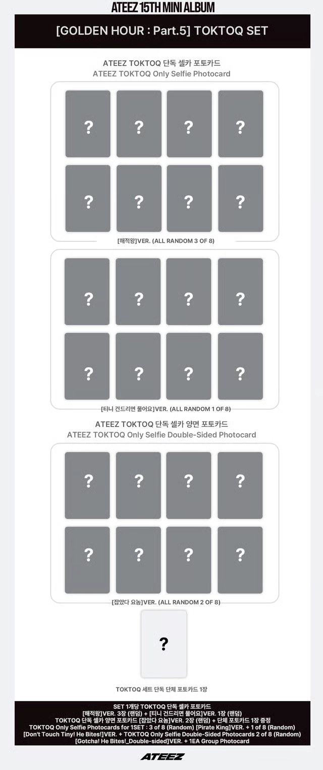 ATEEZ - GOLDEN HOUR : Part.6 [TOKTOQ Set Ver.]