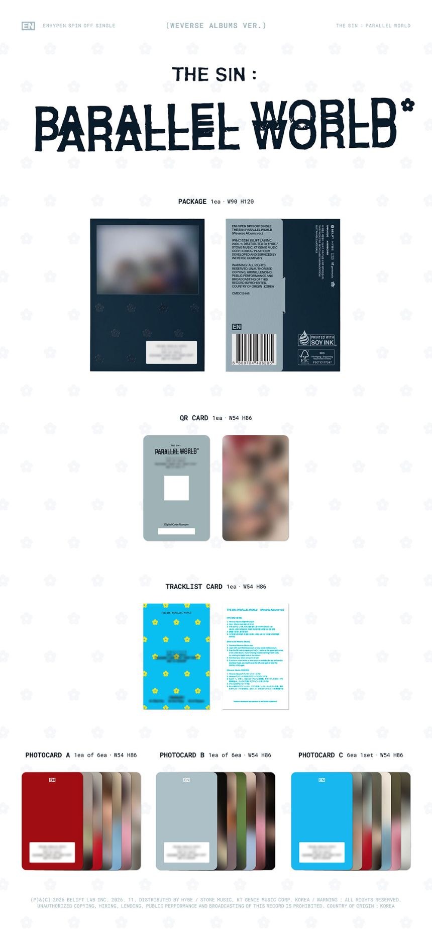 ENHYPEN - The sin: Parallel world [Weverse Albums Ver.]
