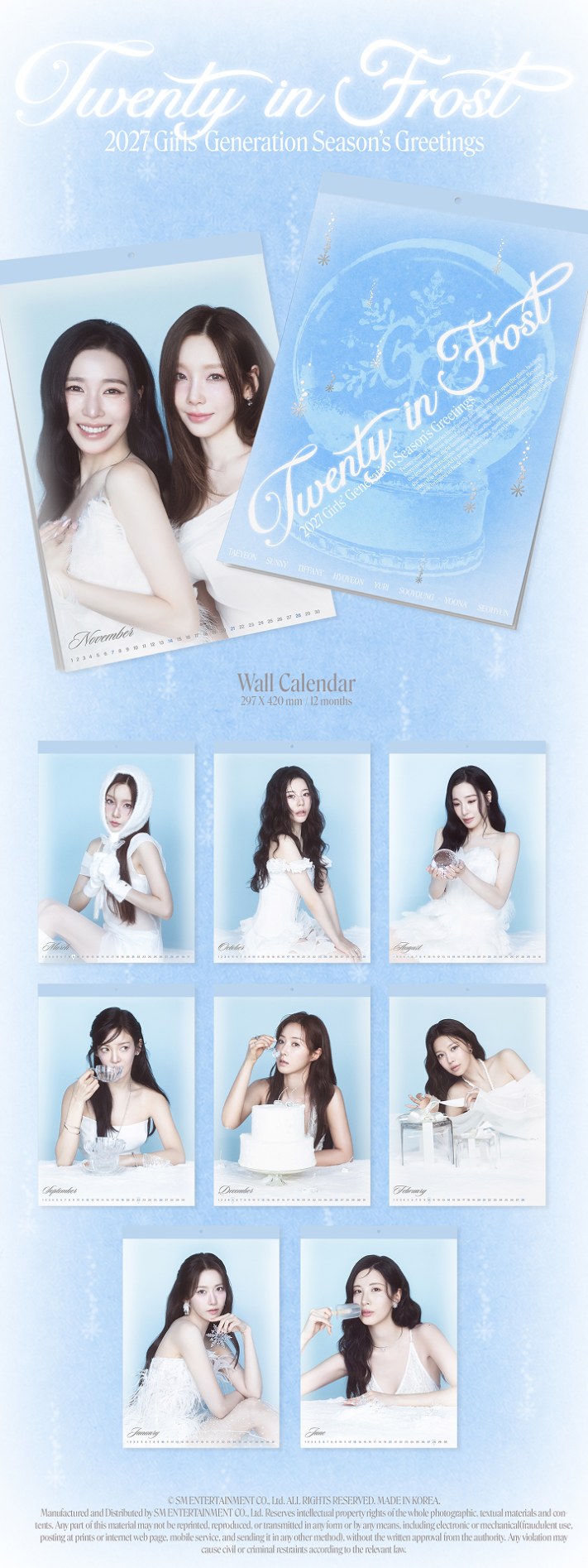 'Girls' Generation - 2027 Wall Calendar