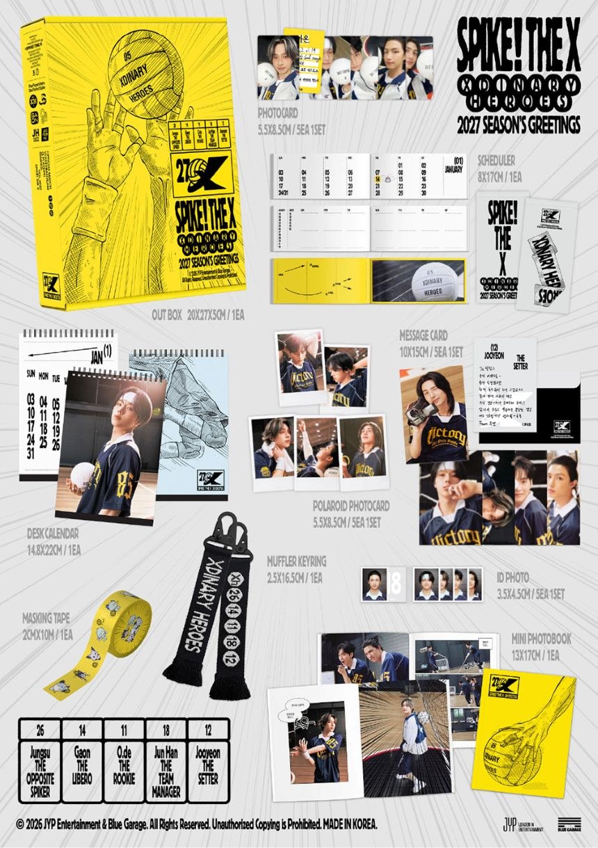 Xdinary Heroes 2027 Season's Greetings [SPIKE! THE X]