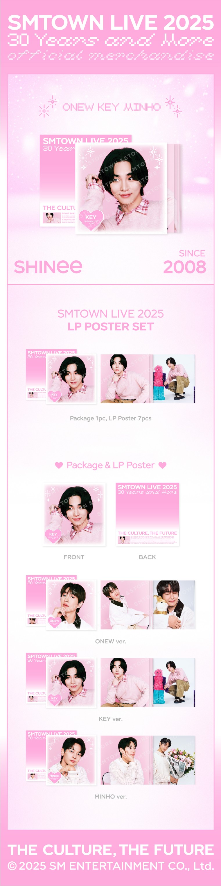 [PRE-ORDER] SHINee - LP Poster Set [SMTOWN LIVE 2025] [5840] Member Onew